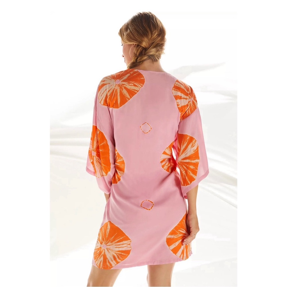 Anthropologie Tie-Dye Wrap Mini Dress NWT Size Large TWO Piece - Picture 3 of 11